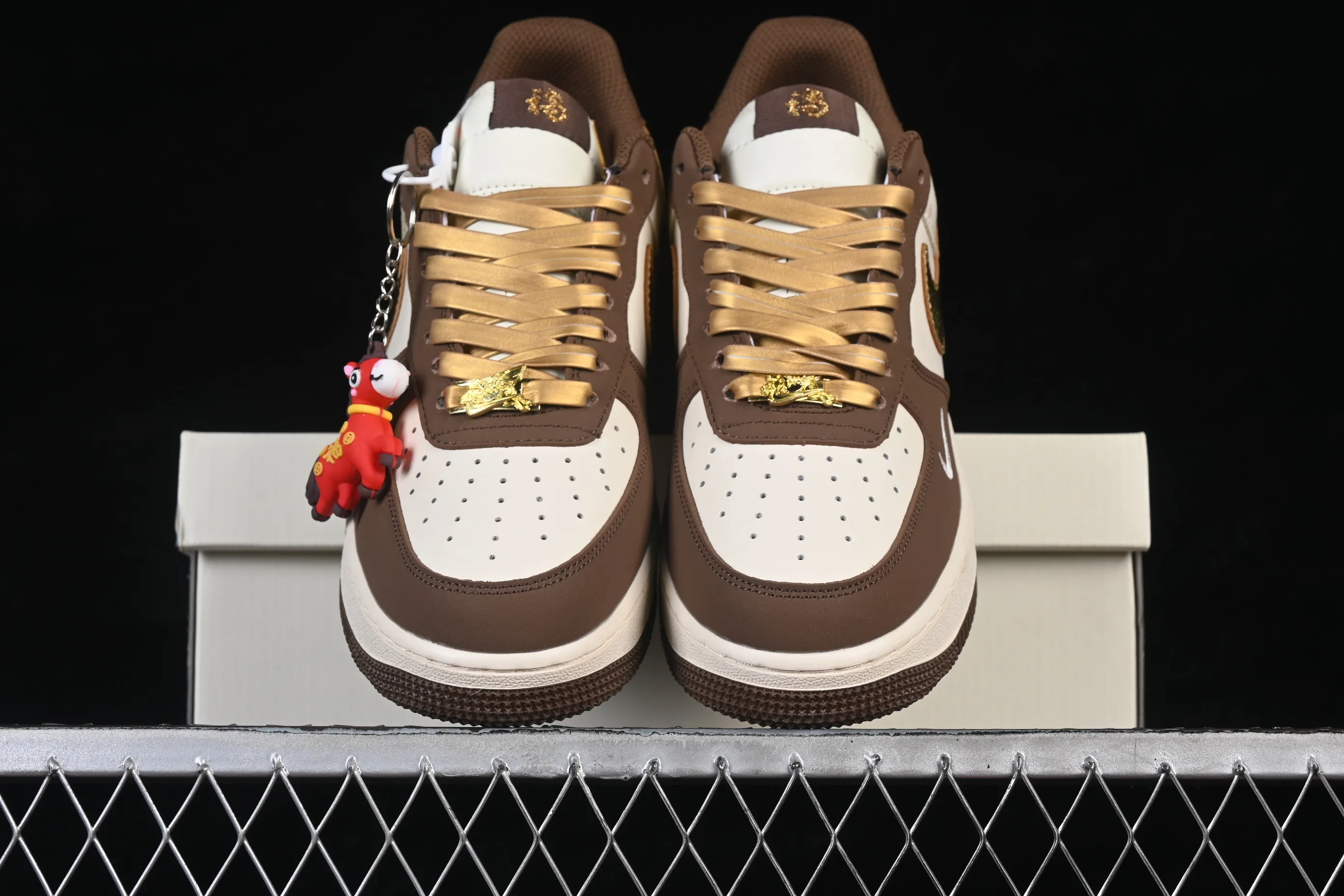 All categories Nk Air Force 1 Air Force series Nk Air Force 1 Low Air Force low top Nike Air Force 1'07 Low Year of the Horse limited edition Golden Brown Nafu Air Force One low top casual sneakers IQ1119-011